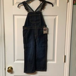 Wrangler Bibbed jeans, Boys 4T brand new with tag